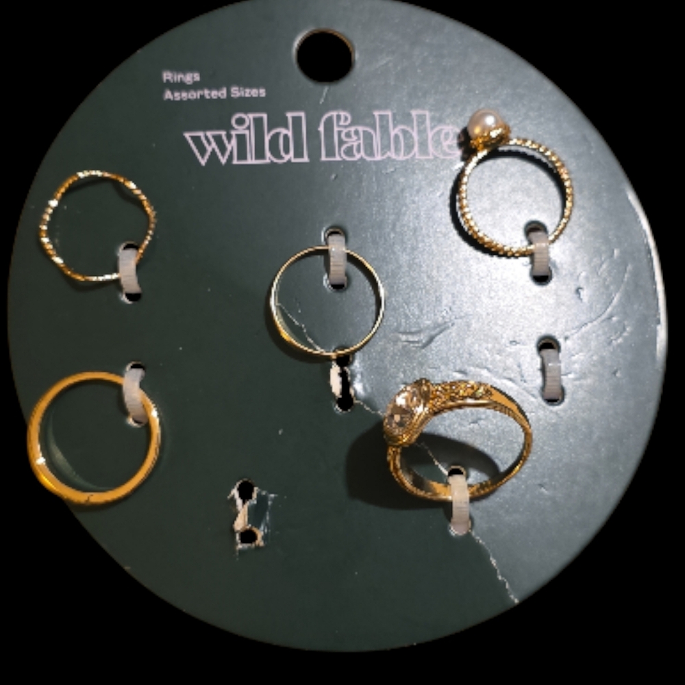 Wild Fable Elegant Gold and Silver Ring Collection